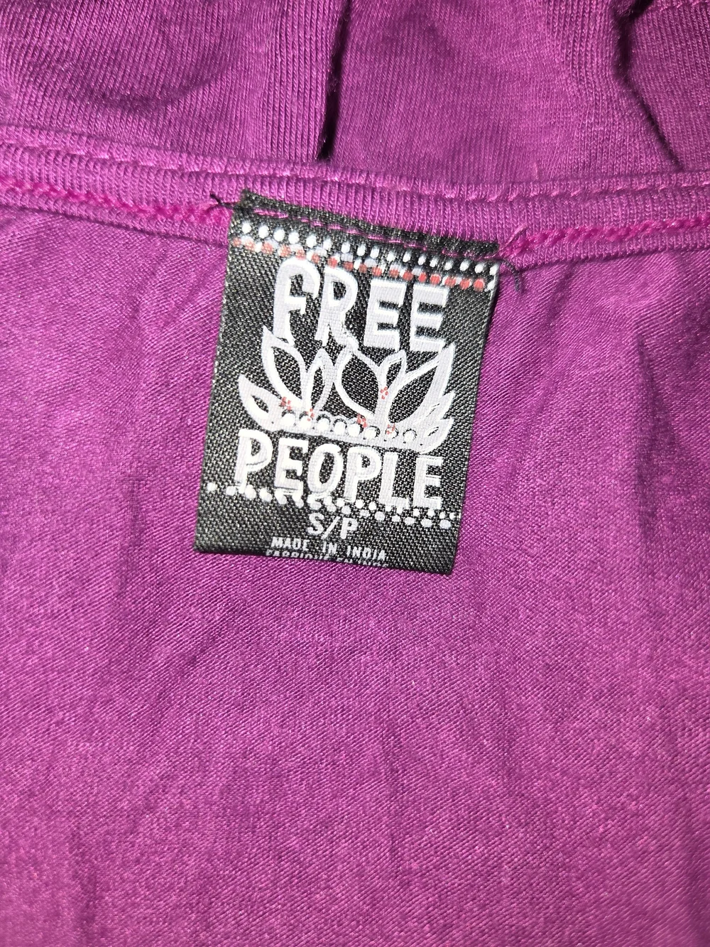 Free People Magenta Ruched V-Neck Midi Dress